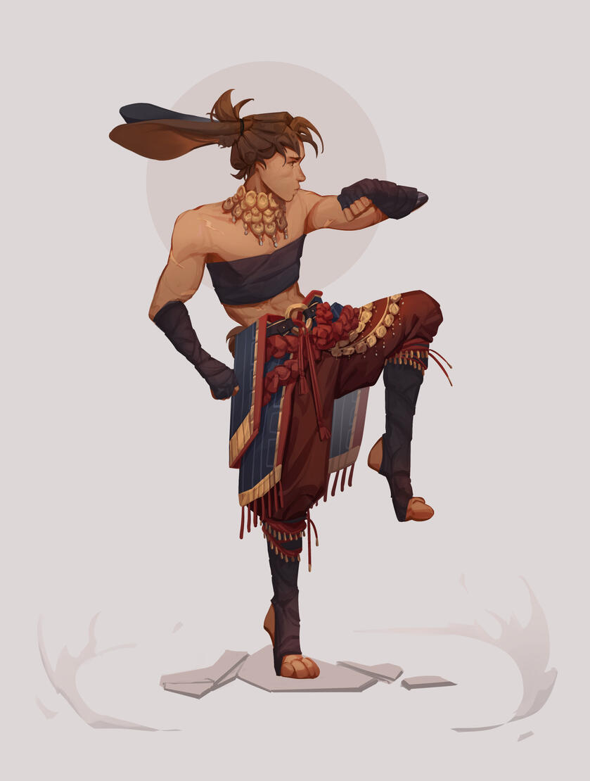 Commission: Monk bunny