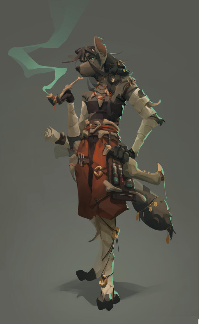 Commission: Osteomancer hyena