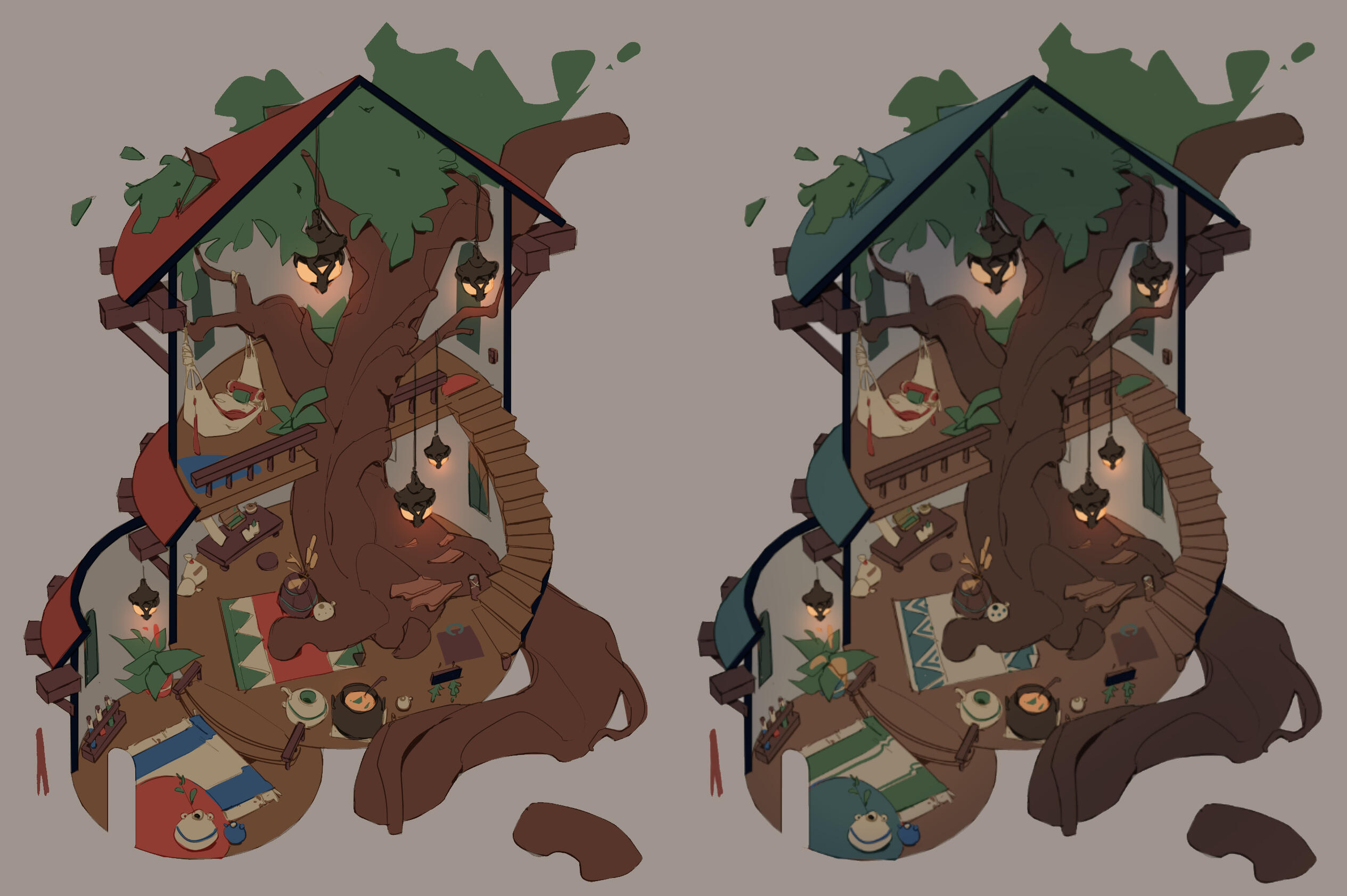 Environment color variation