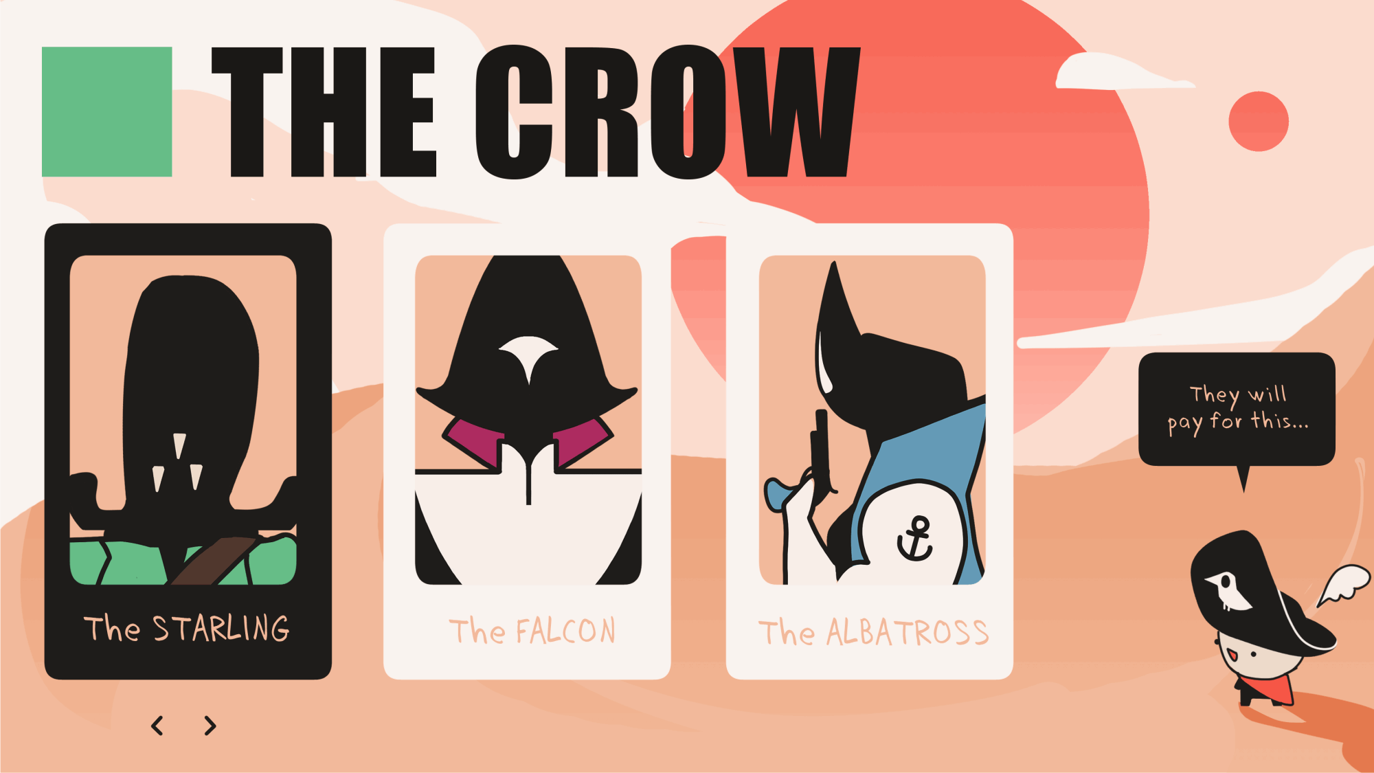 Boss selection screen